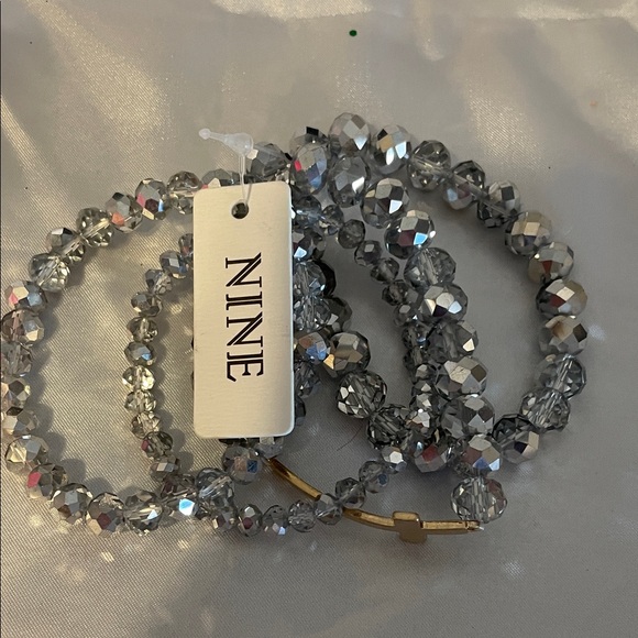 Silver Beaded Bracelet Set - Picture 8 of 8